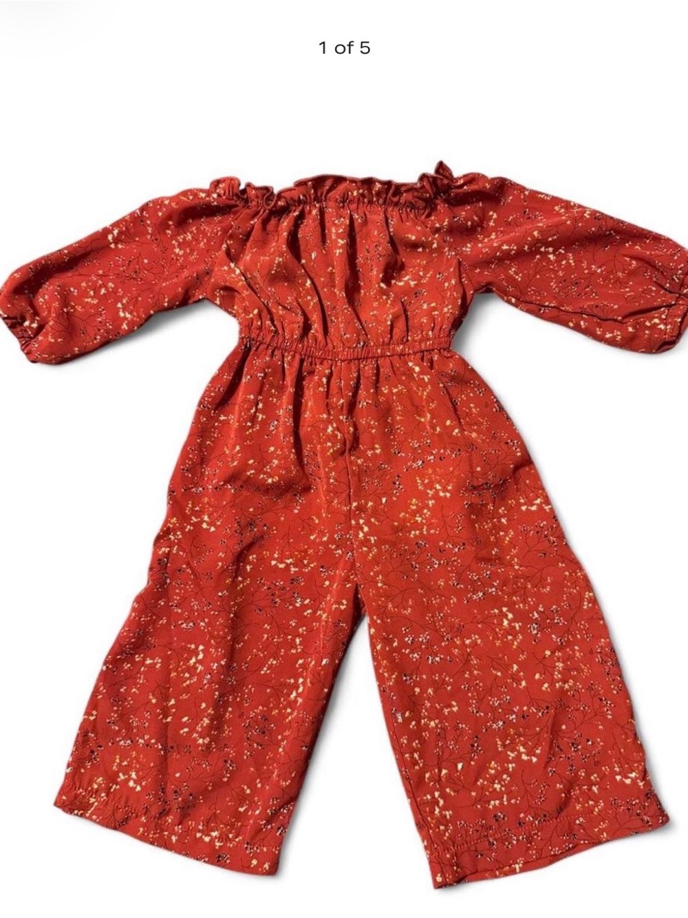 Baileys Blossom Red Floral Romantic Jumpsuit Size 6-9m infant baby clothes